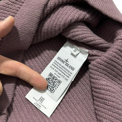 Stone Island Purple Knit Compass Crewneck - Known Source