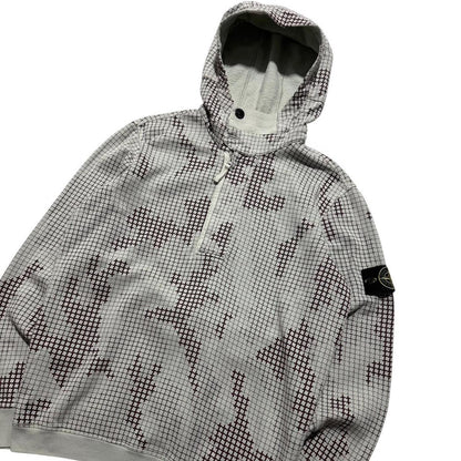 Stone Island Grid Camo Pullover Quarter Zip