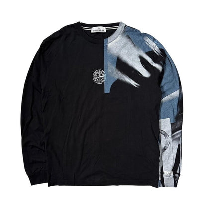 Stone Island Print Long Sleeve Top