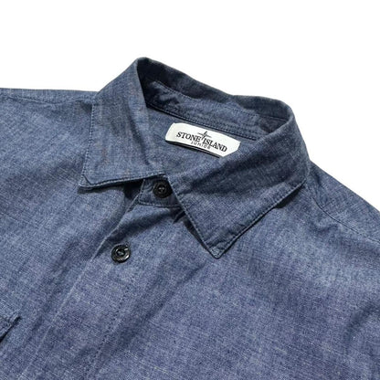 Stone Island Denim Embroidery Shirt