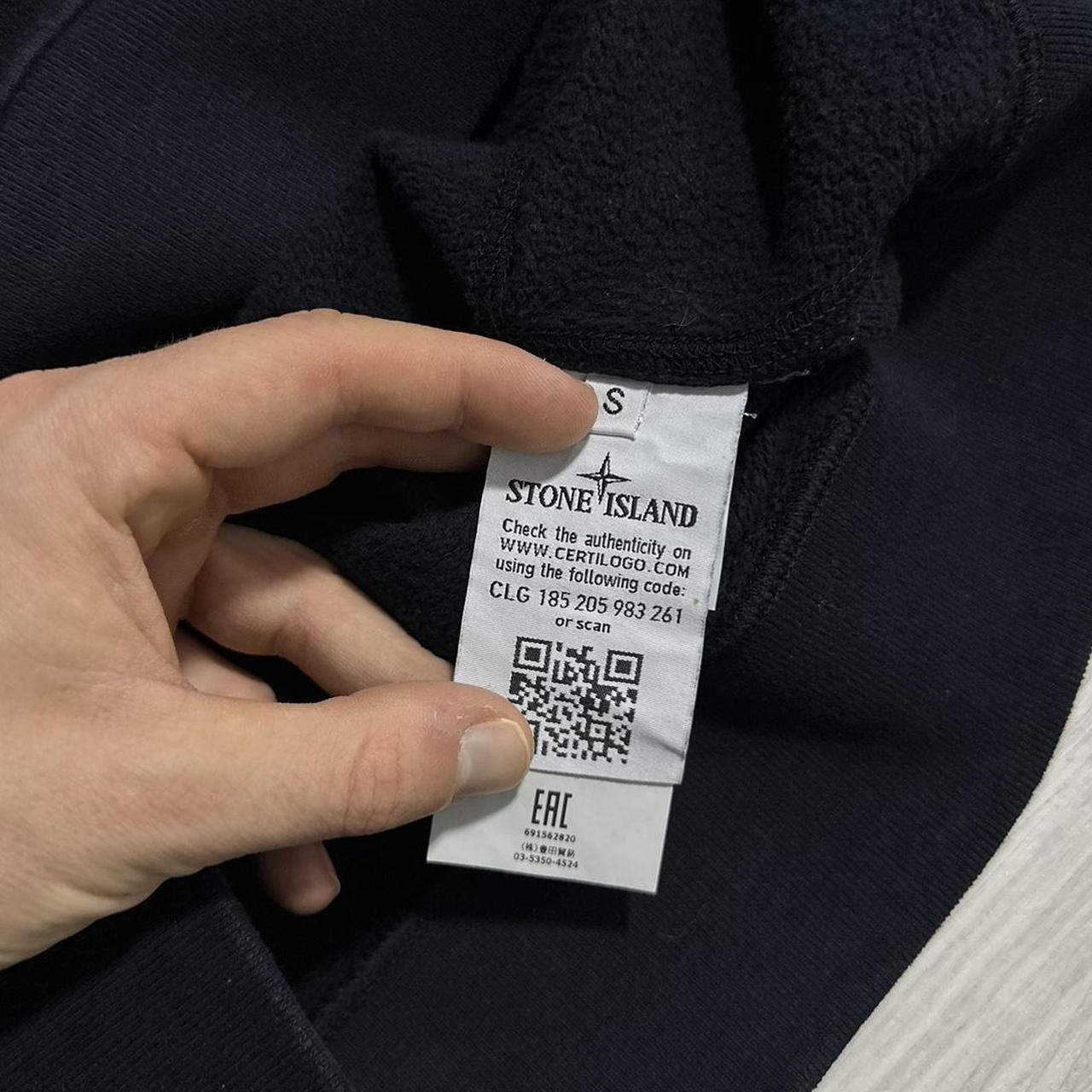 Stone Island Navy Pullover Hoodie