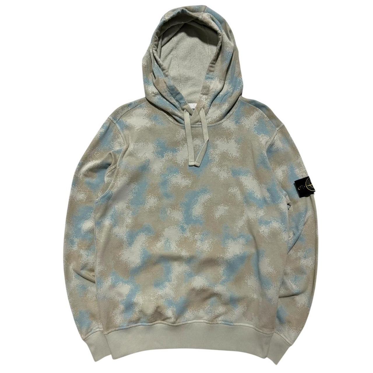 Stone Island Devore Camo Pullover Hoodie | Medium, Camo