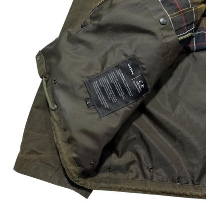 CP Company Barbour Wax Goggle Jacket | Large, Olive