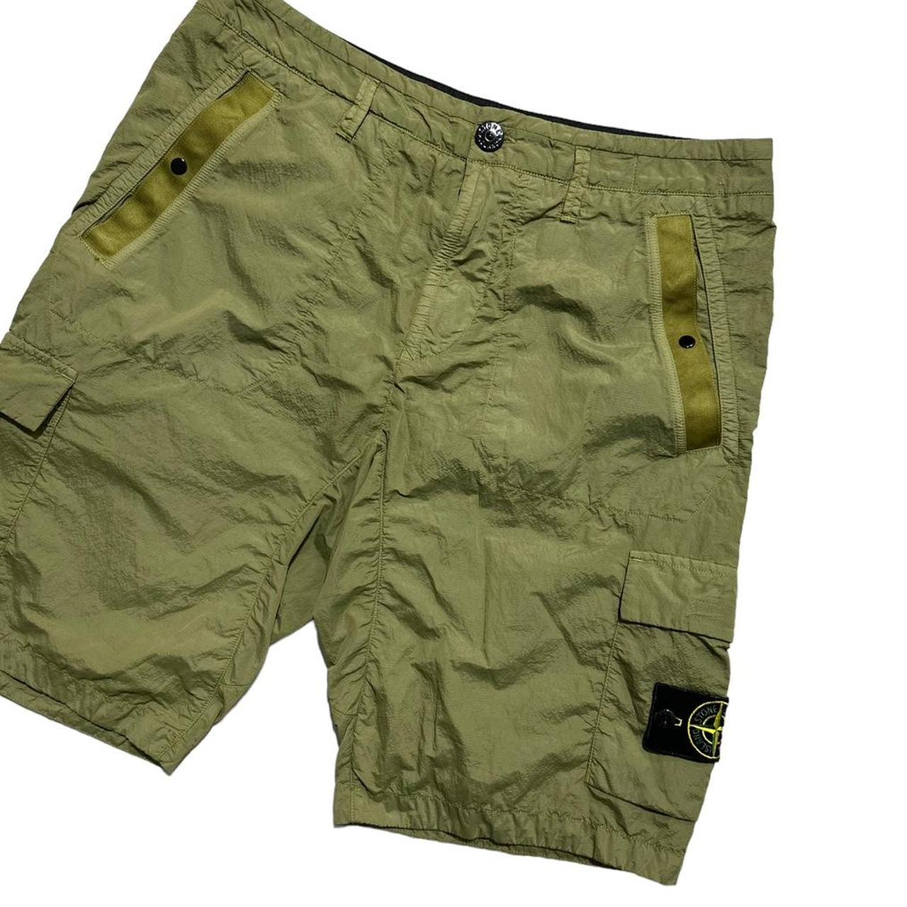 Stone Island Green Nylon Combat Cargos