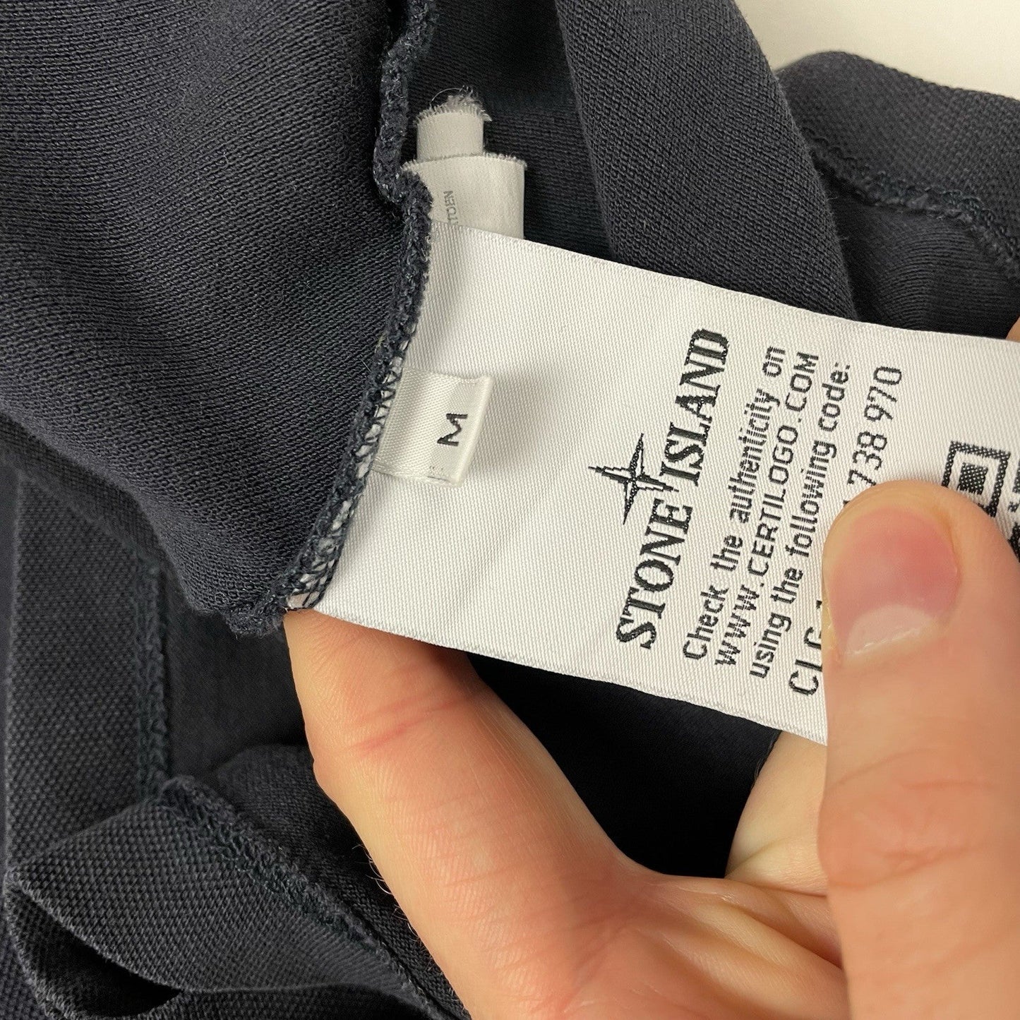 Stone Island Polo Shirt, Size Medium | O/S, Navy