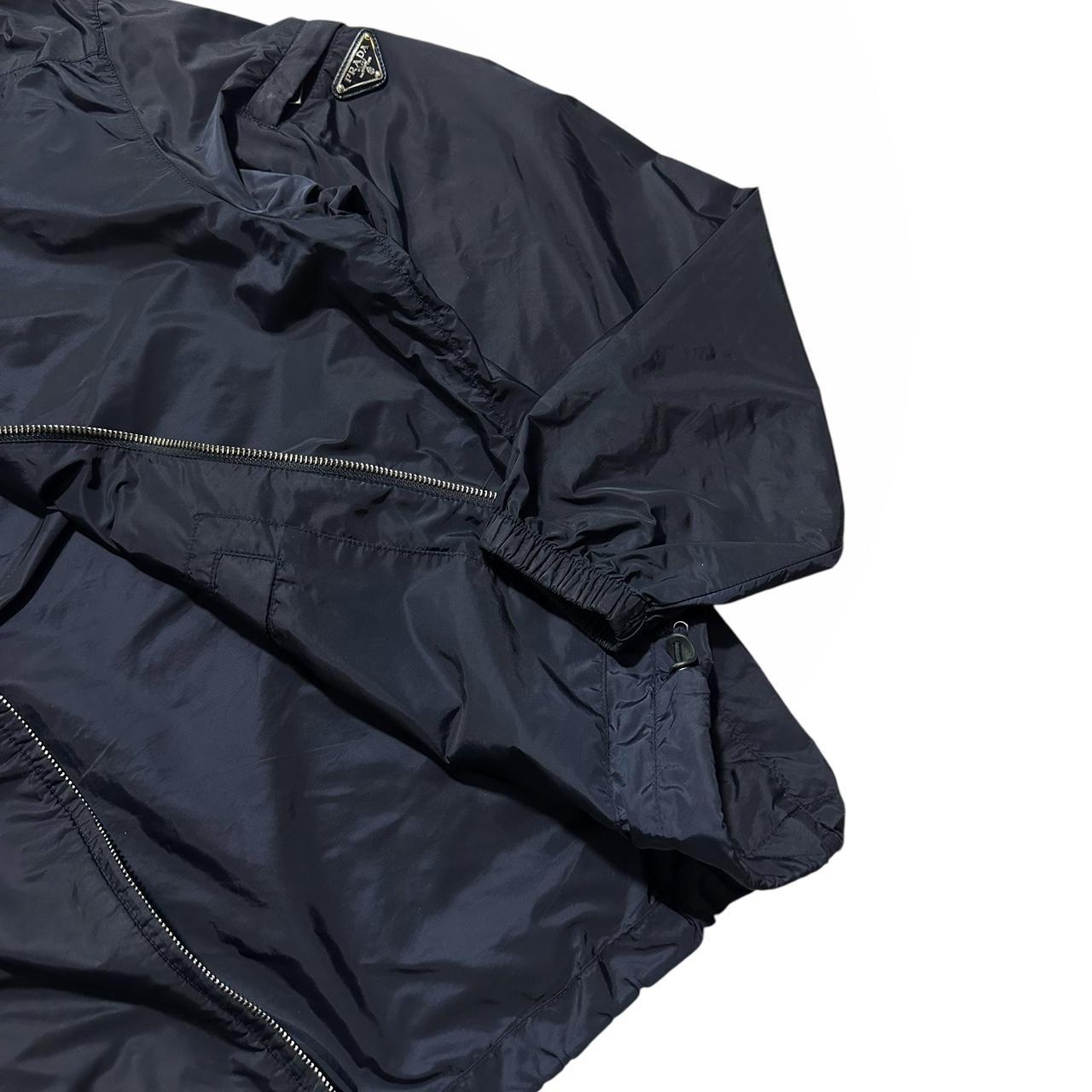 Prada Navy Nylon Jacket | Large, Navy