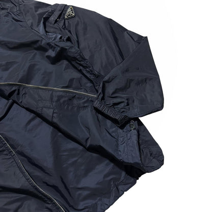 Prada Navy Nylon Jacket | Large, Navy