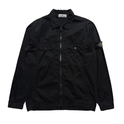 Stone Island Black Double Pocket Overshirt