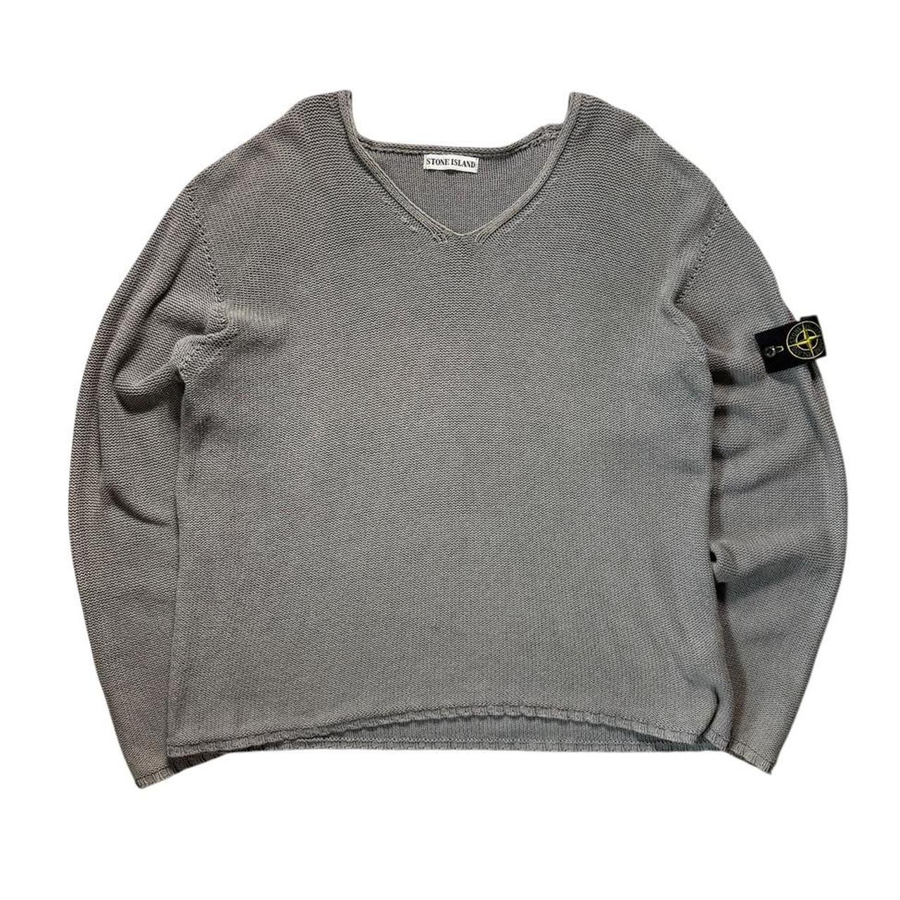 Stone Island 1999 V Neck Knit Jumper