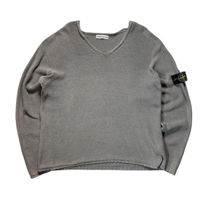 Stone Island 1999 V Neck Knit Jumper