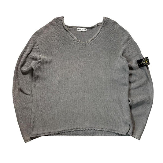 Stone Island 1999 V Neck Knit Jumper