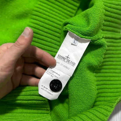 Stone Island Green Quarter Zip Pullover