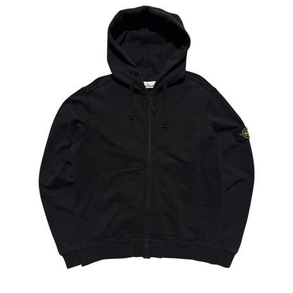Stone Island Full Zip Hoodie | XXL, Black