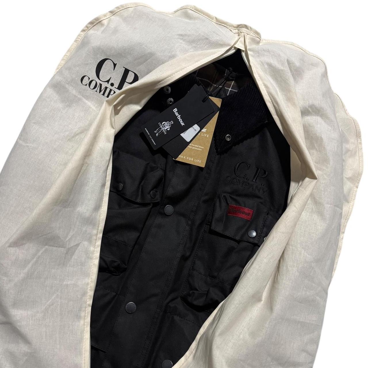 CP Company Barbour Wax Jacket | Large, Black