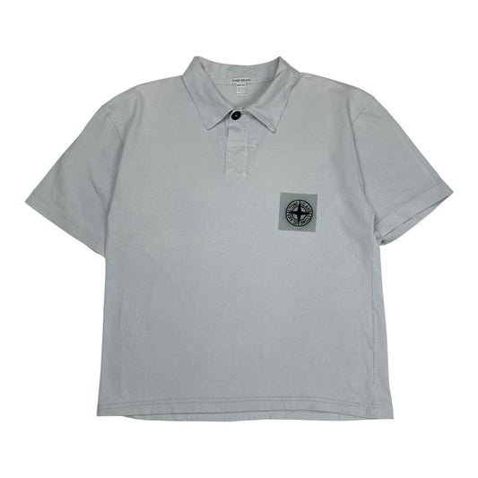 Vintage Stone Island Polo Shirt, Size Large | O/S, Grey