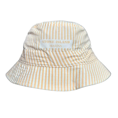 Stone Island Marina Orange Striped Bucket Hat - Known Source