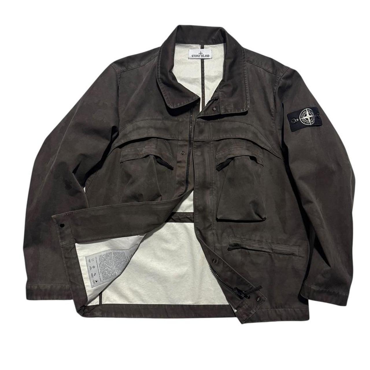 Stone Island 2025 Raso Gommato Laser Camo Jacket