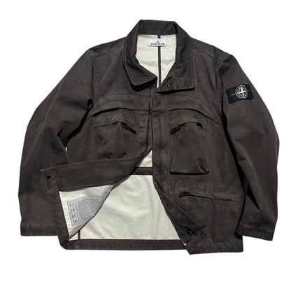 Stone Island 2025 Raso Gommato Laser Camo Jacket