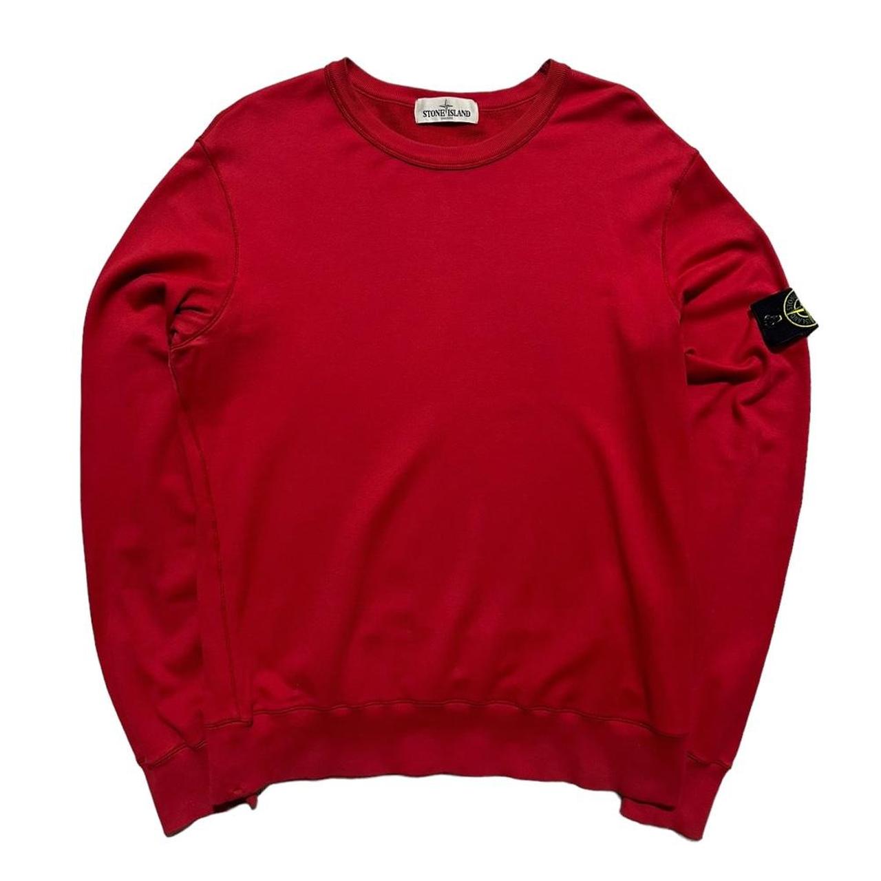 Stone Island Red Pullover Jumper