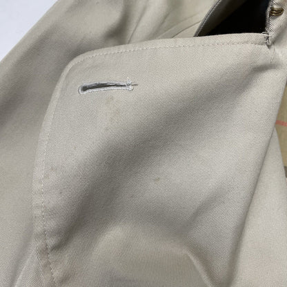 Vintage Burberry Beige Trench Coat, Size 50 | O/S, Beige