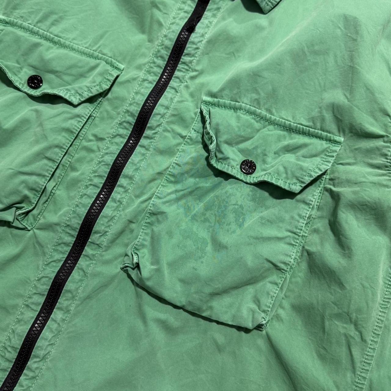 Stone Island Green Double Pocket Overshirt | XXXL, Green
