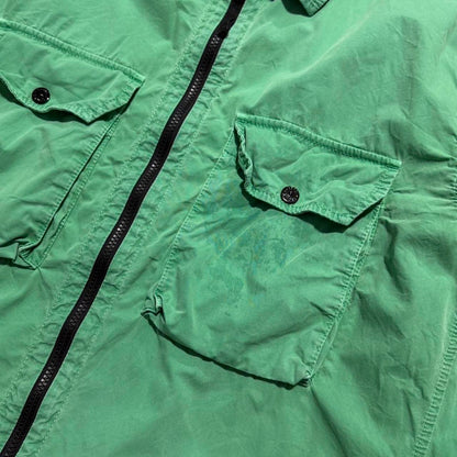 Stone Island Green Double Pocket Overshirt | XXXL, Green