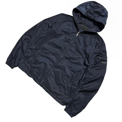 Prada Navy Nylon Jacket | Large, Navy