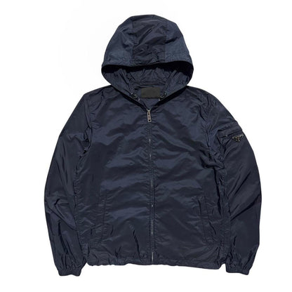 Prada Navy Nylon Jacket | Large, Navy