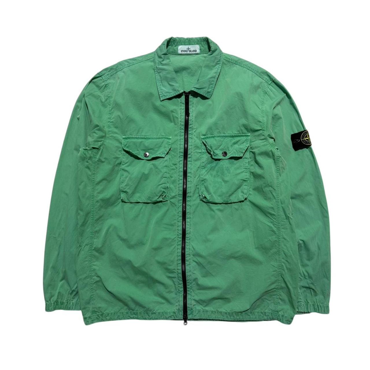 Stone Island Green Double Pocket Overshirt | XXXL, Green