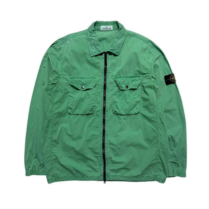 Stone Island Green Double Pocket Overshirt | XXXL, Green