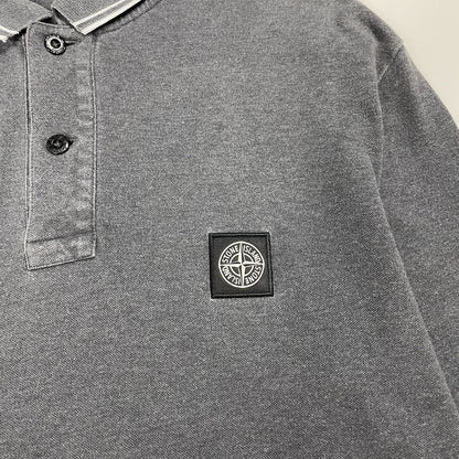 Stone Island Long Sleeve Polo, Size XXL | O/S, Grey