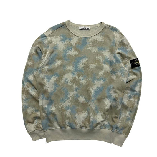 Stone Island Devore Camo Pullover Crewneck