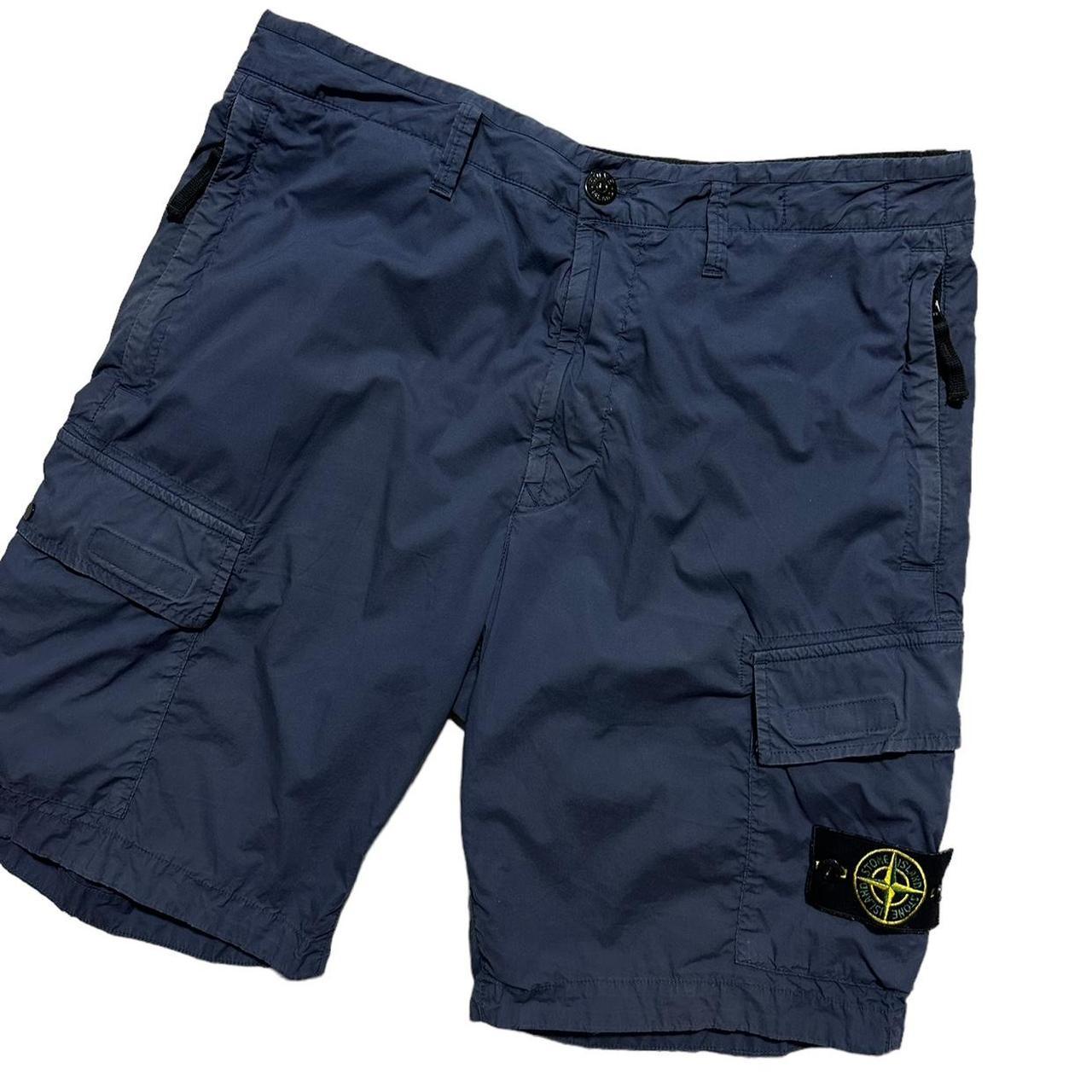 Stone Island Blue Combat Cargo Shorts - Known Source