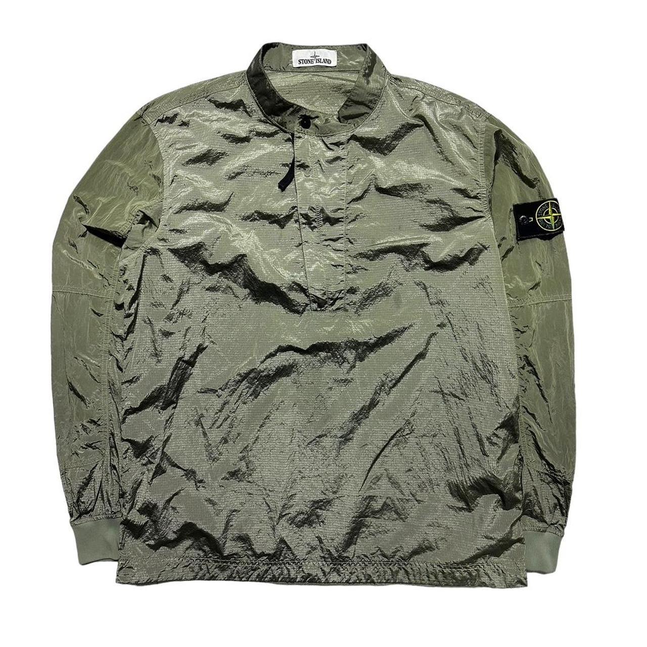 Stone Island Green Nylon Quarter Zip - Known Source