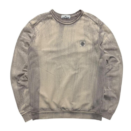 Stone Island Hand Corrosion Pullover Crewneck | XL, Beige