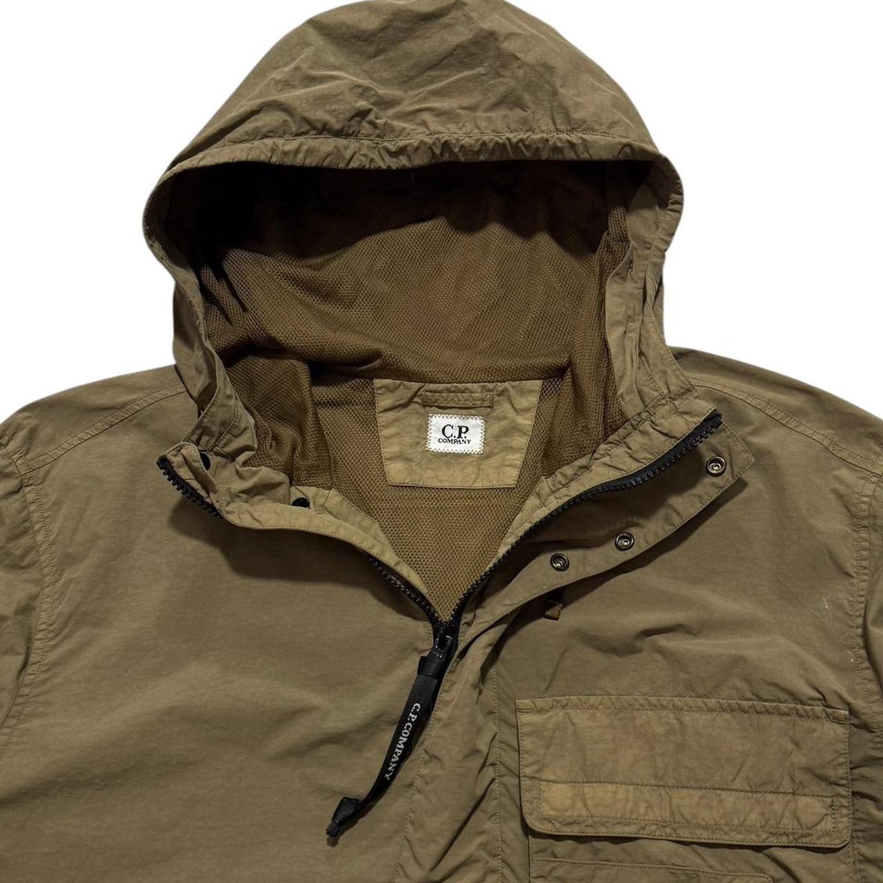 CP Company Flatt Nylon Pullover Jacket | Large, Olive