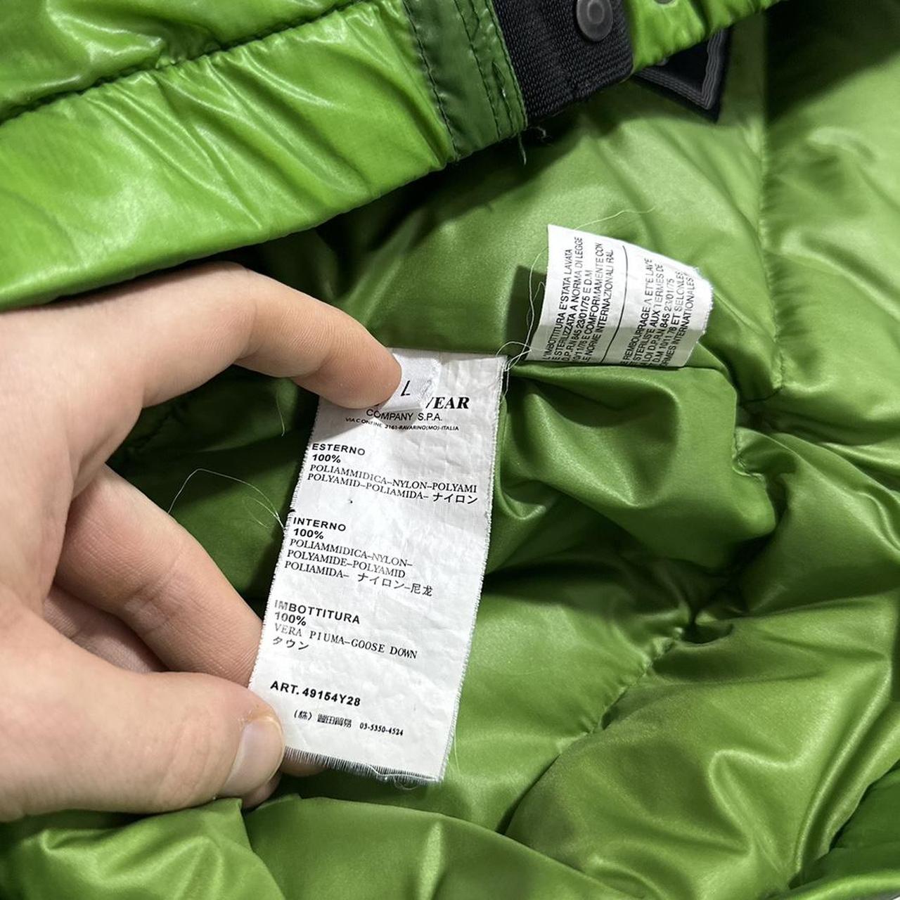 Stone Island Green Mesh Badge Down Jacket