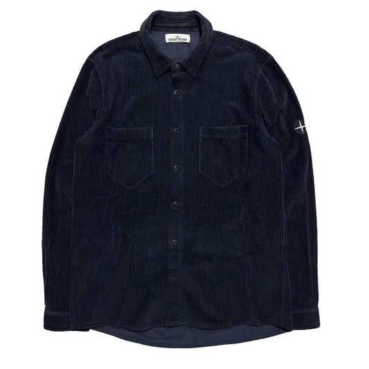 Stone Island Navy Heavy Corduroy Shirt