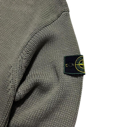 Stone Island 1996 Heavy Knit Pullover | Large, Olive