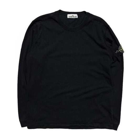 Stone Island Black Pullover Thin Crewneck - Known Source