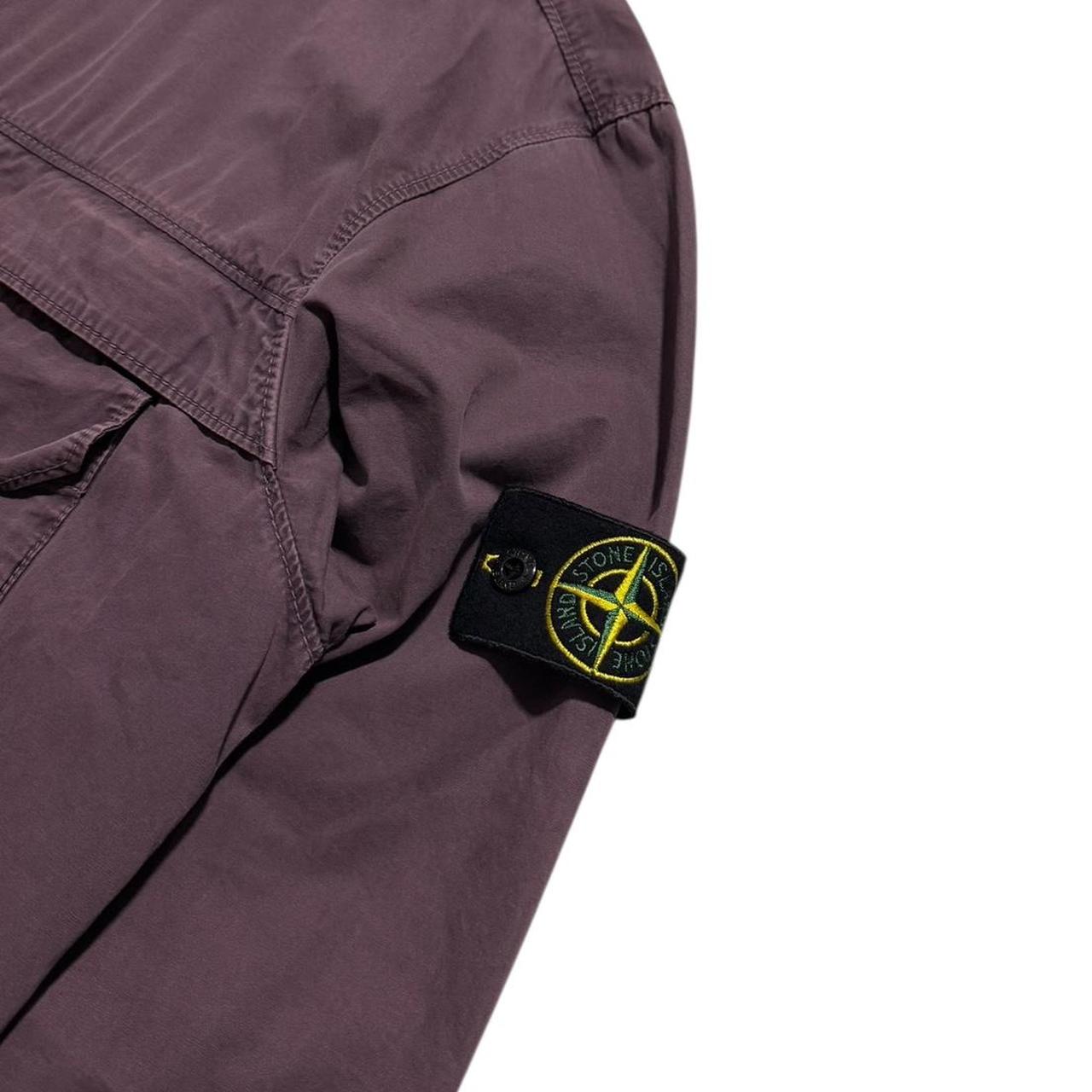Stone Island Canvas Overshirt | Large, Navy