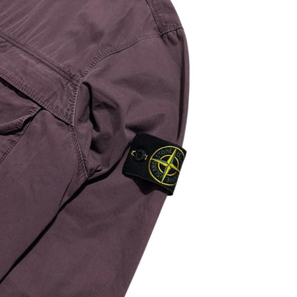 Stone Island Canvas Overshirt | Large, Navy