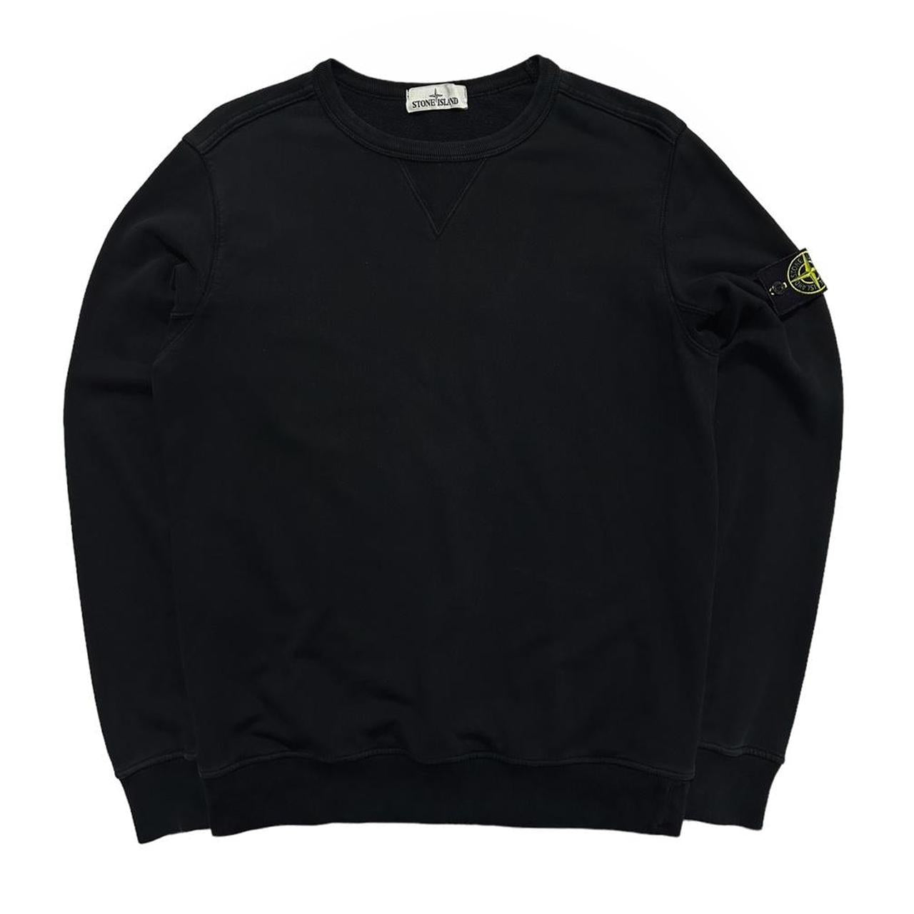 Stone Island Black Pullover Crewneck