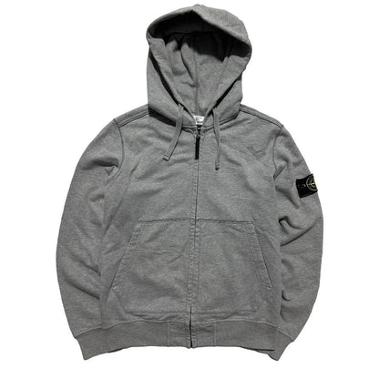 Stone Island Grey Full Zip Hoodie - Known Source