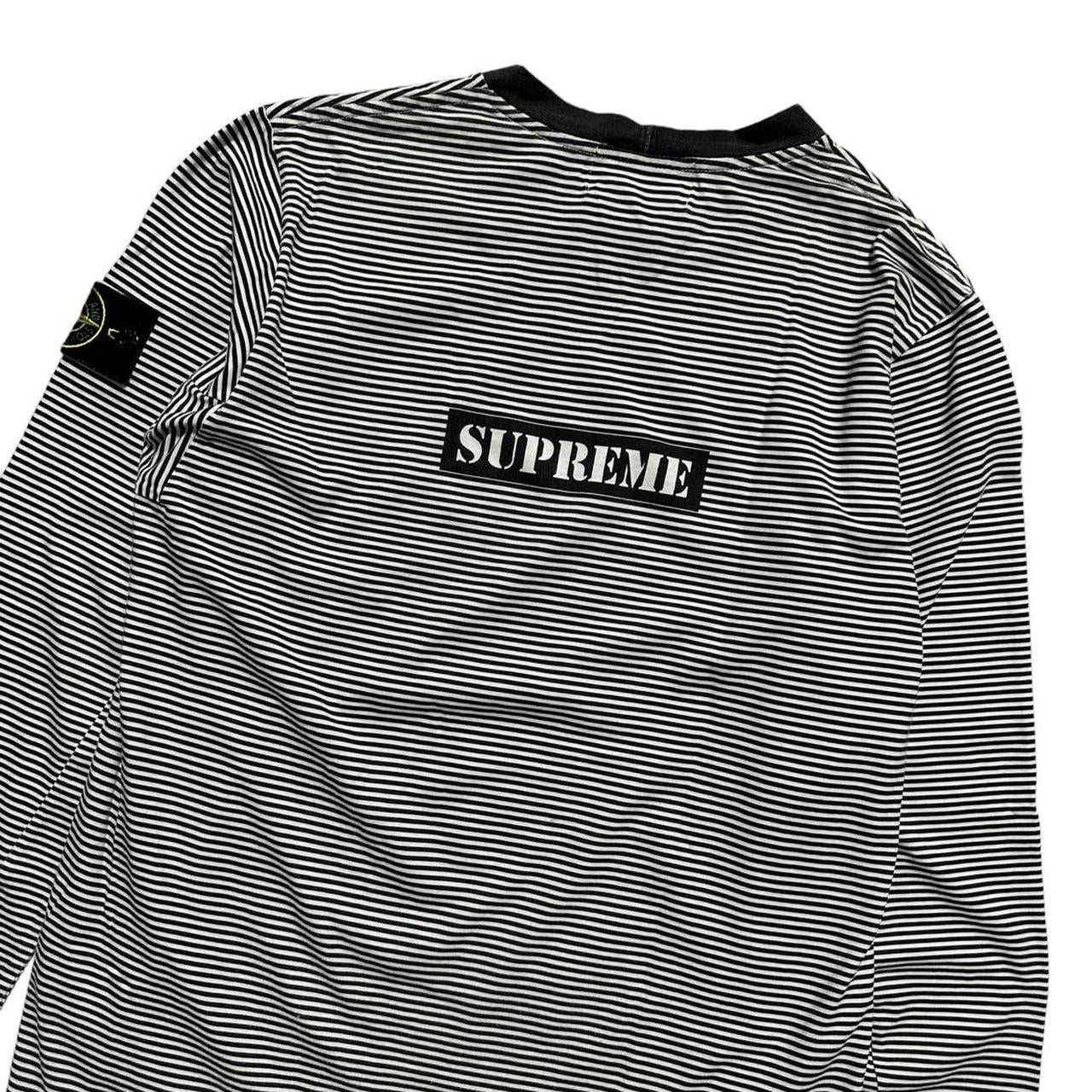 Stone Island Supreme Striped Long Sleeve Top