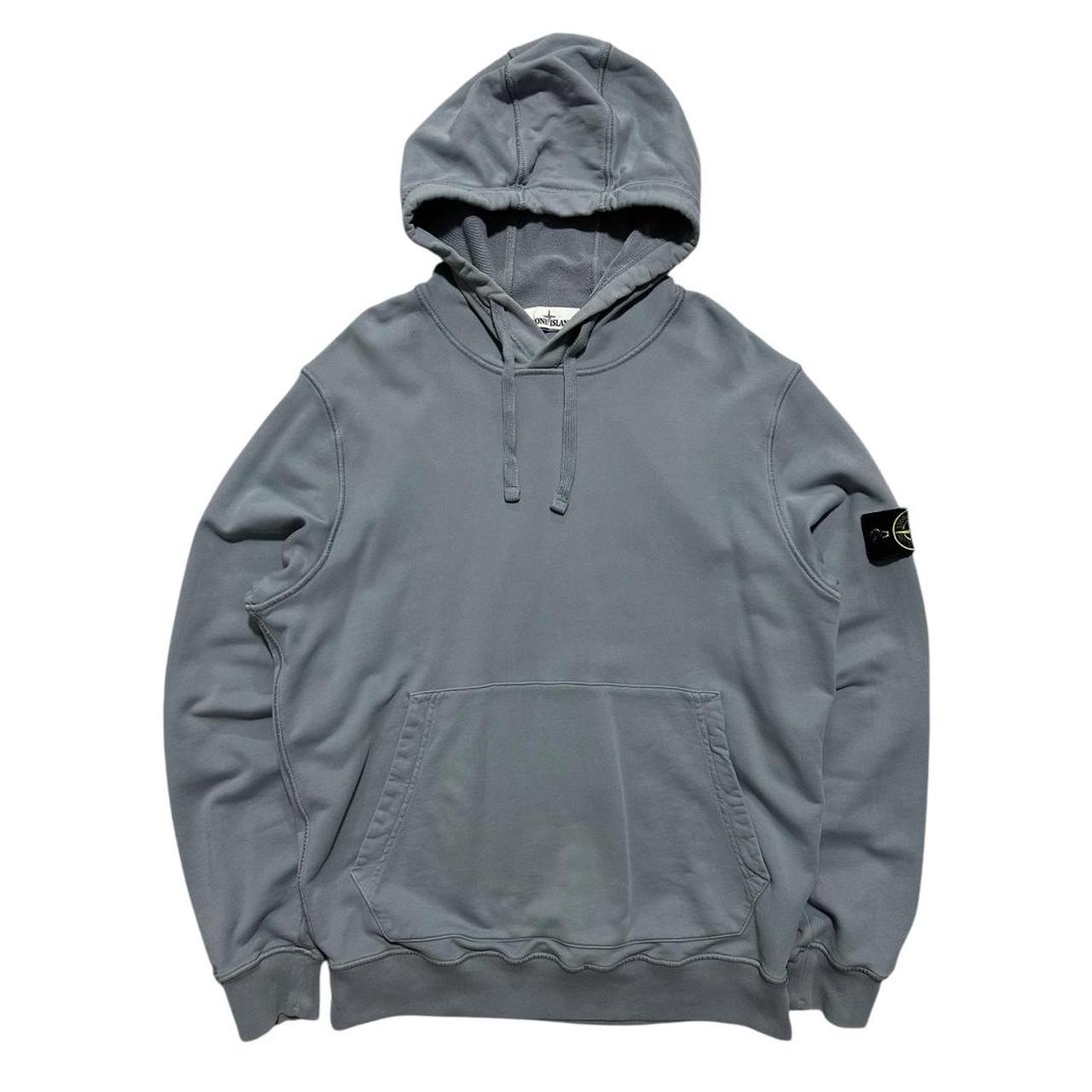 Stone Island Baby Blue Hoodie | XL, Blue