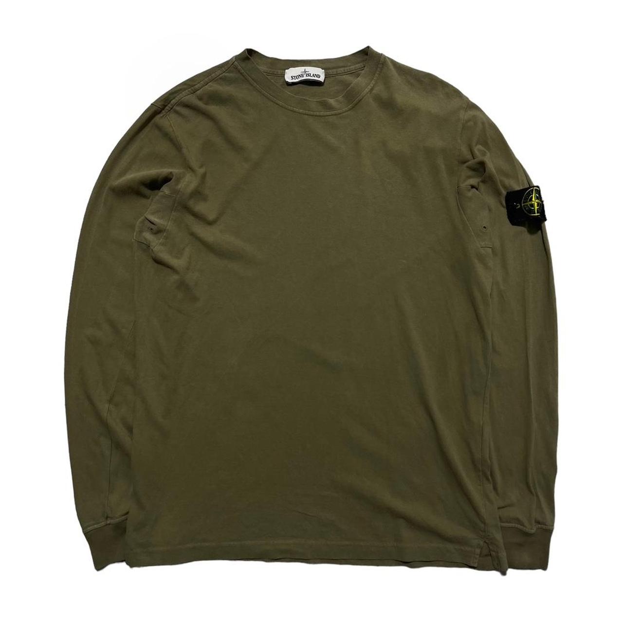 Stone island Olive green long sleeve top