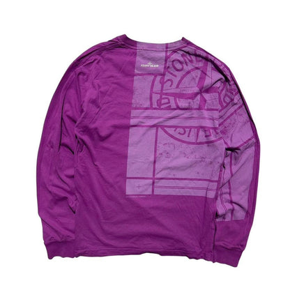 Stone Island Purple Long Sleeve Top