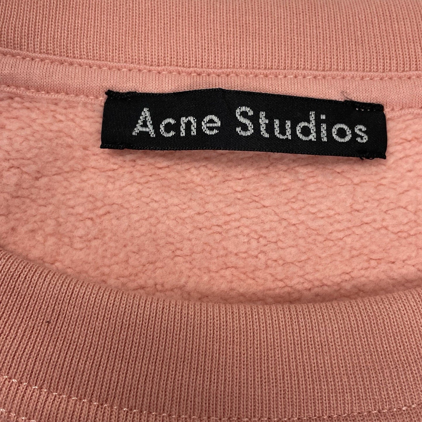 Acne Studios Sweatshirt Fairview Face, Size Small | O/S, Pink