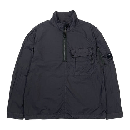 CP Company Black Lens Smock 1/4 Zip, Size Large | O/S, Black